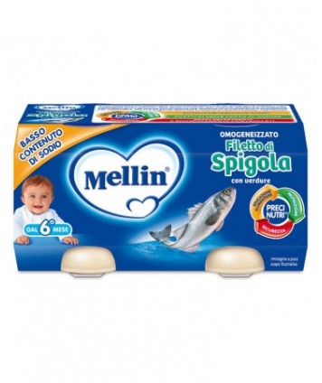 MELLIN OMOGENEIZZATO SPIGOLA 2X80G